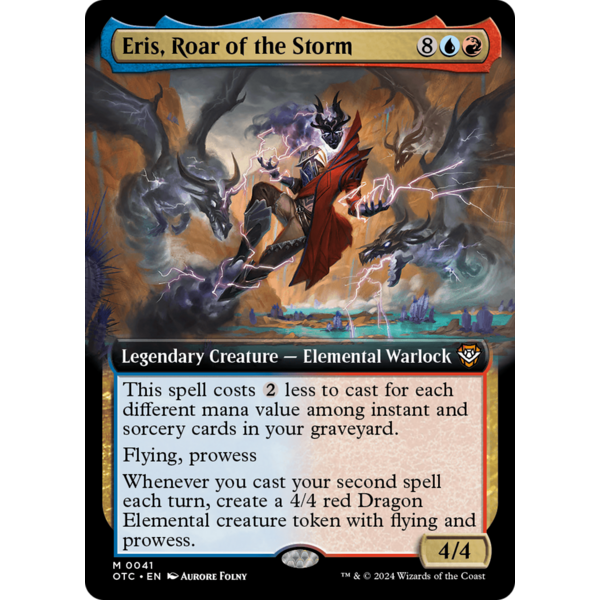 Magic: The Gathering Eris, Roar of the Storm (Extended Art) (041) Lightly Played Foil