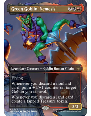 Magic: The Gathering Green Goblin, Nemesis (Borderless) (023) Near Mint Foil