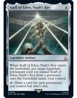 Magic: The Gathering Staff of Eden, Vault's Key (076) Lightly Played