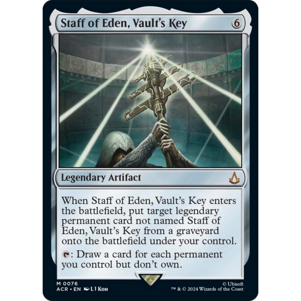 Magic: The Gathering Staff of Eden, Vault's Key (076) Lightly Played