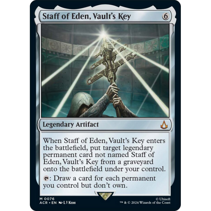 Magic: The Gathering Staff of Eden, Vault's Key (076) Lightly Played