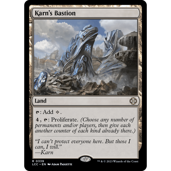Magic: The Gathering Karn's Bastion (339) Lightly Played