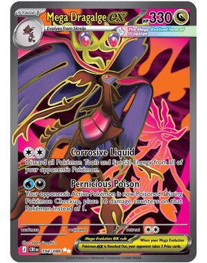 Pokemon Mega Dragalge ex (104) Lightly Played Holofoil