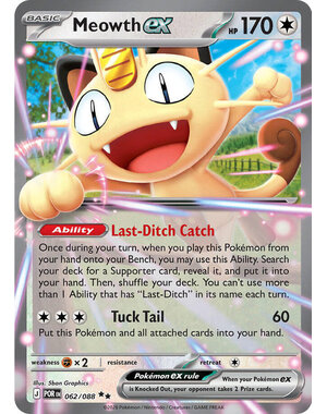 Pokemon Meowth ex (062) Lightly Played Holofoil