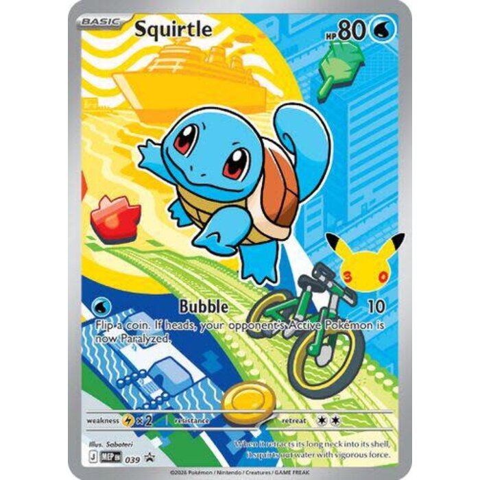 Pokemon Squirtle (039) Near Mint Holofoil