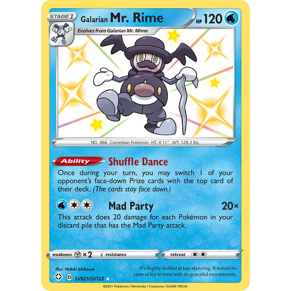 Pokemon Galarian Mr. Rime (SV021) Lightly Played Holofoil