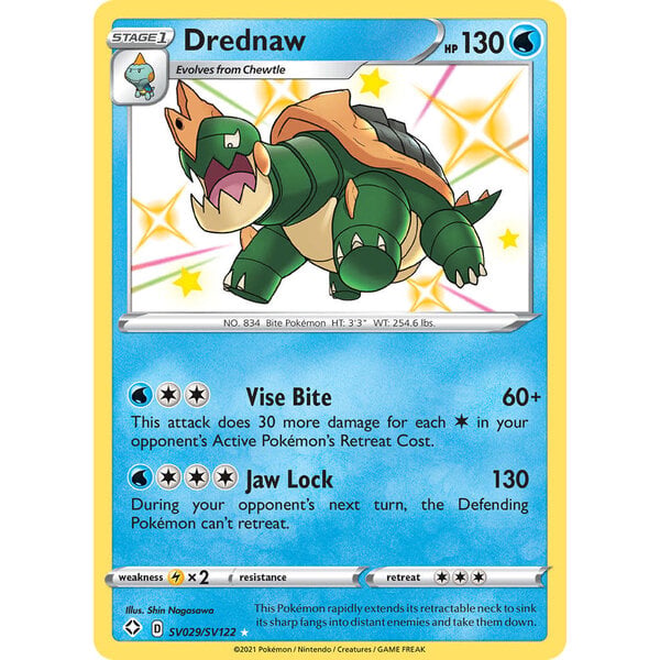 Pokemon Drednaw (SV029) Lightly Played Holofoil