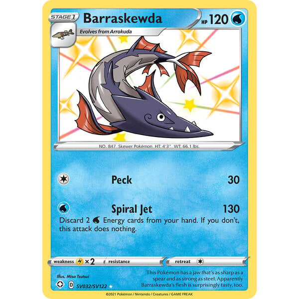 Pokemon Barraskewda (SV032) Lightly Played Holofoil