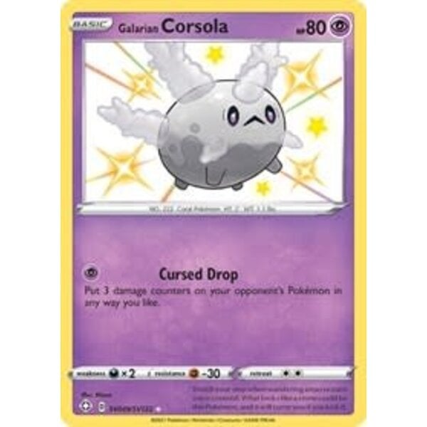 Pokemon Galarian Corsola (SV049) Lightly Played Holofoil