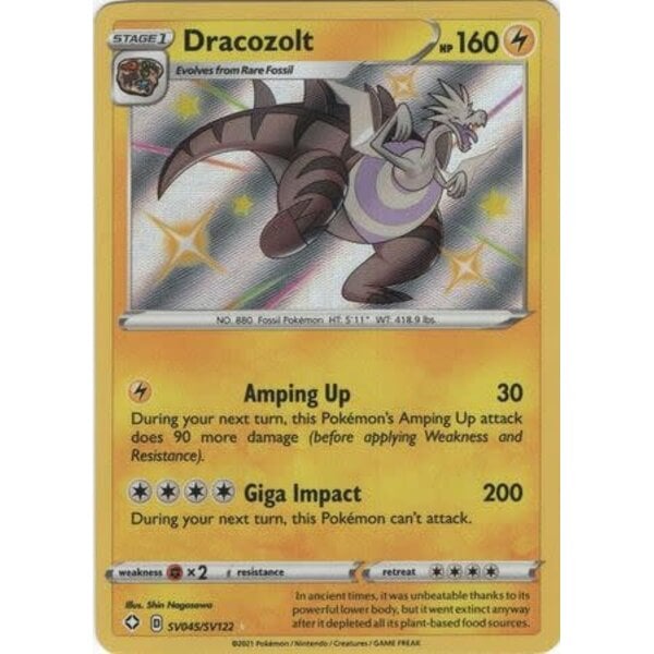 Pokemon Dracozolt (SV045) Lightly Played Holofoil