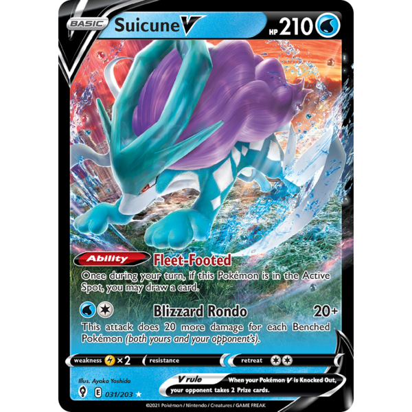 Pokemon Suicune V (031) Lightly Played Holofoil