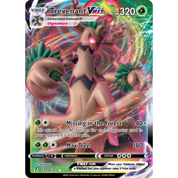 Pokemon Trevenant VMAX (014) Lightly Played Holofoil