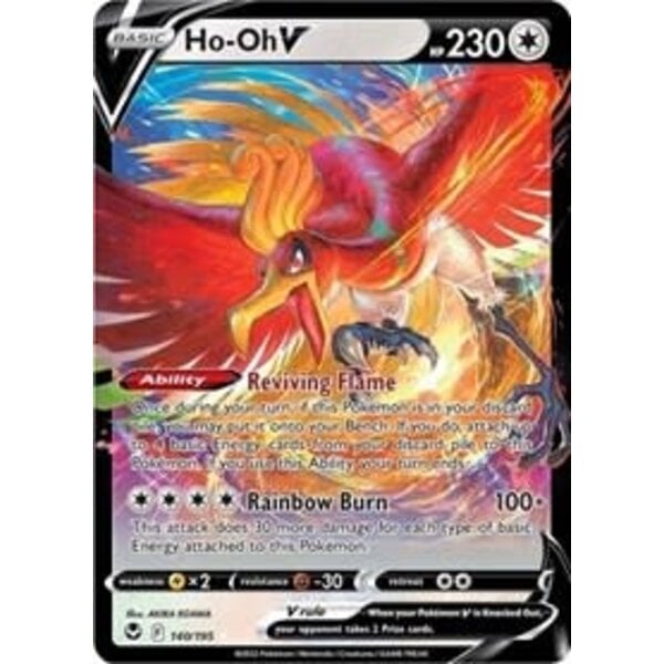 Pokemon Ho-Oh V (140) Lightly Played Holofoil