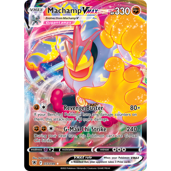 Pokemon Machamp VMAX (073) Lightly Played Holofoil