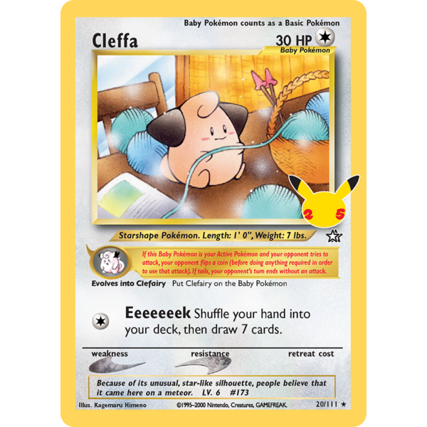 Pokemon Cleffa (020) Lightly Played Holofoil