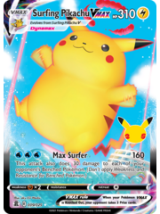Pokemon Surfing Pikachu VMAX (009) Lightly Played Holofoil