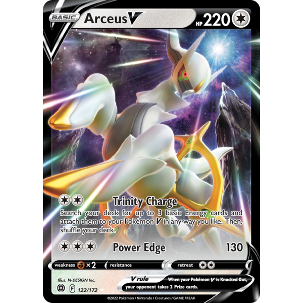 Pokemon Arceus V (122) Lightly Played Holofoil