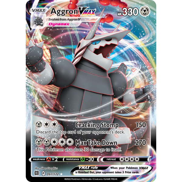 Pokemon Aggron VMAX (097) Lightly Played Holofoil