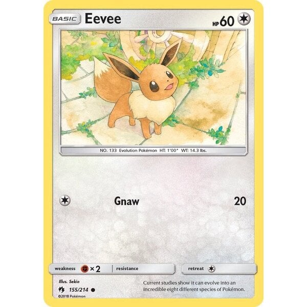 Pokemon Eevee (155) Lightly Played Reverse Holofoil