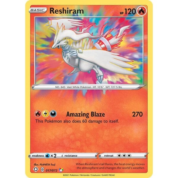 Pokemon Reshiram (017) Lightly Played Holofoil
