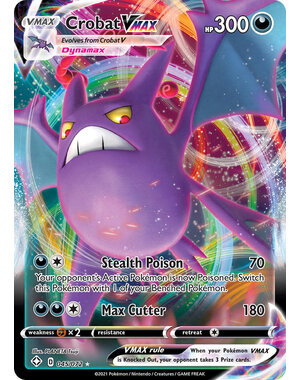 Pokemon Crobat VMAX (045) Lightly Played Holofoil