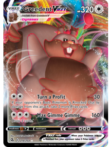 Pokemon Greedent VMAX (218) Lightly Played Holofoil