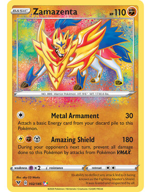 Pokemon Zamazenta (102) Lightly Played Holofoil