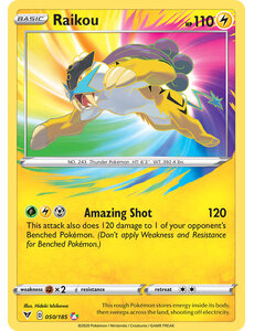 Pokemon Raikou (050) Lightly Played Holofoil