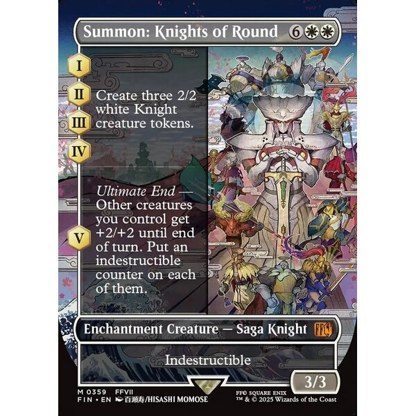 Magic: The Gathering Summon: Knights of Round (Borderless) (359) Near Mint