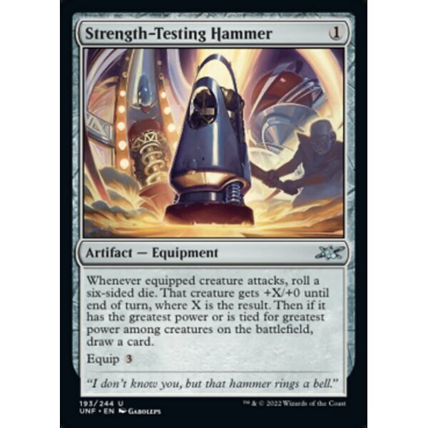 Magic: The Gathering Strength-Testing Hammer (193) Lightly Played Foil