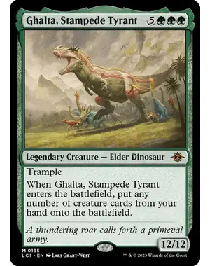 Magic: The Gathering Ghalta, Stampede Tyrant (185) Lightly Played