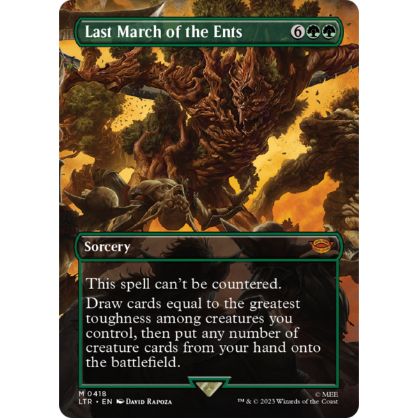 Magic: The Gathering Last March of the Ents (Borderless) (418) Near Mint