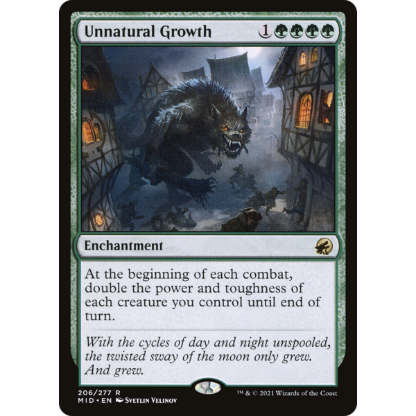 Magic: The Gathering Unnatural Growth (206) Lightly Played