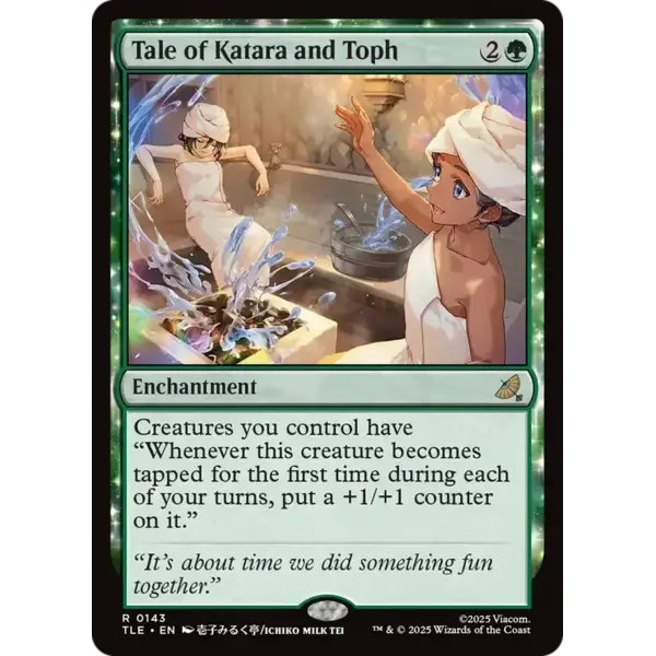 Magic: The Gathering Tale of Katara and Toph (143) Lightly Played Foil