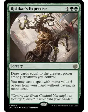 Magic: The Gathering Rishkar's Expertise (130) Lightly Played