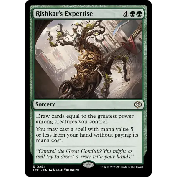 Magic: The Gathering Rishkar's Expertise (130) Lightly Played