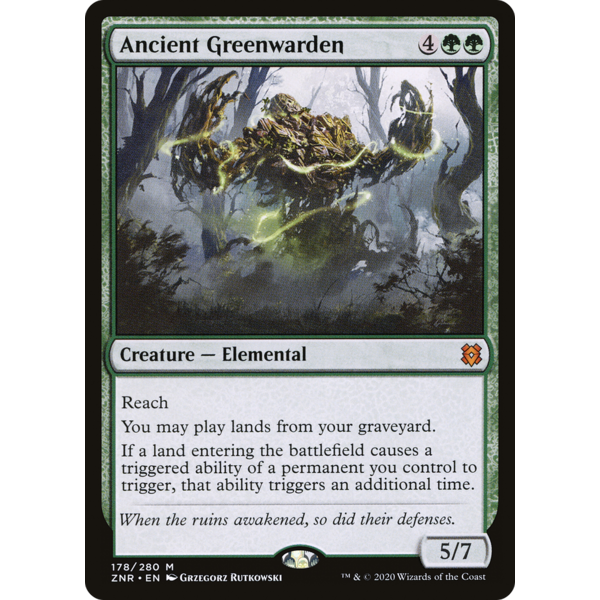 Magic: The Gathering Ancient Greenwarden (178) Lightly Played