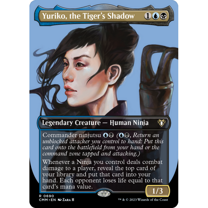 Magic: The Gathering Yuriko, the Tiger's Shadow (Borderless) (690) Lightly Played Foil