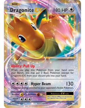 Pokemon Dragonite EX (072) Lightly Played Holofoil