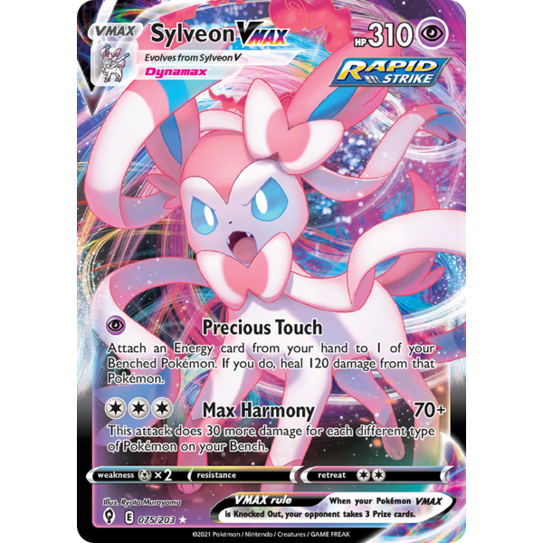 Pokemon Sylveon VMAX (075) Near Mint Holofoil