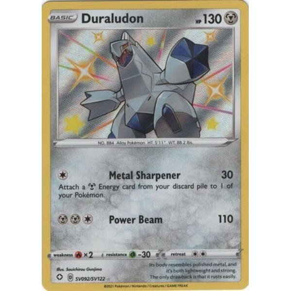 Pokemon Duraludon (SV092) Lightly Played Holofoil
