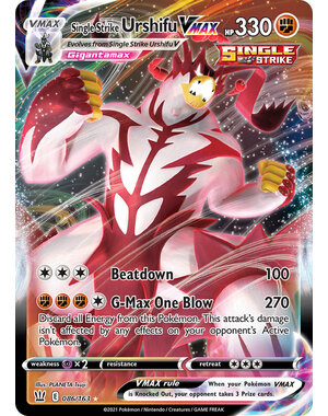Pokemon Single Strike Urshifu VMAX (086) Lightly Played Holofoil