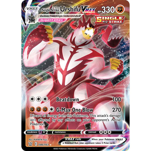 Pokemon Single Strike Urshifu VMAX (086) Lightly Played Holofoil