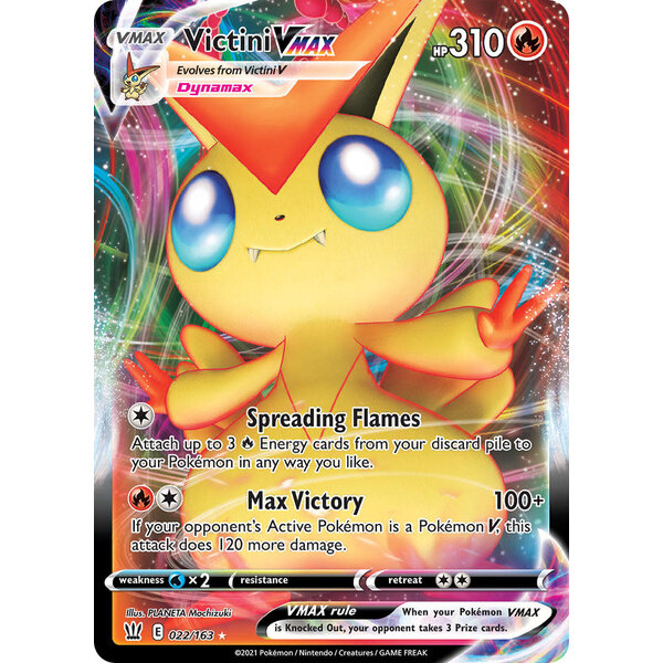 Pokemon Victini VMAX (022) Lightly Played Holofoil