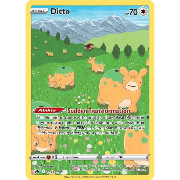 Pokemon Ditto (GG22) Near Mint Holofoil