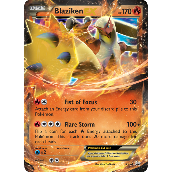Pokemon Blaziken EX (XY54) Lightly Played Holofoil