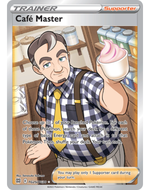 Pokemon Cafe Master (TG25) Lightly Played Holofoil