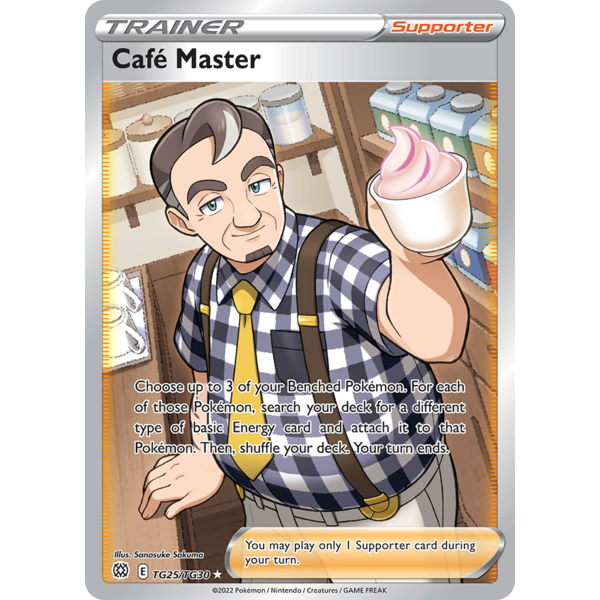 Pokemon Cafe Master (TG25) Lightly Played Holofoil