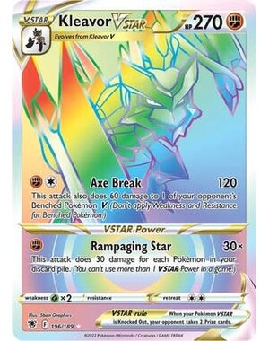 Pokemon Kleavor VSTAR (Secret) (196) Lightly Played Holofoil