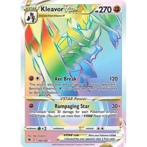 Pokemon Kleavor VSTAR (Secret) (196) Lightly Played Holofoil